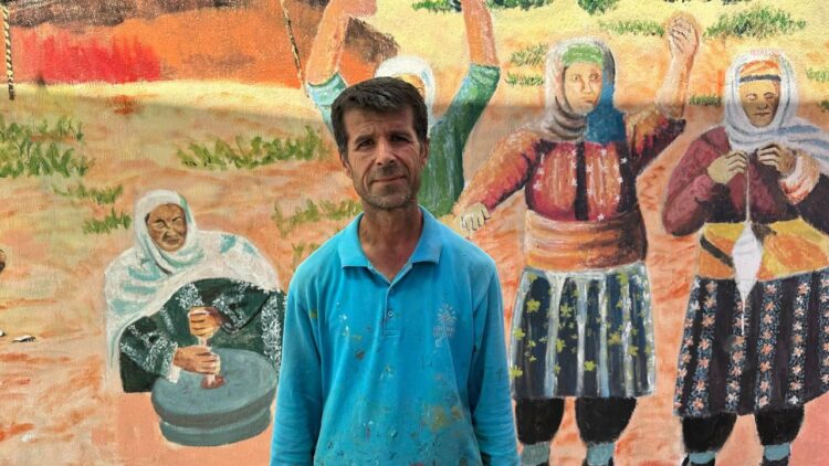 Adıyaman Belediyesi, depremin unutturduğu sokağa resimlerle hayat veriyor