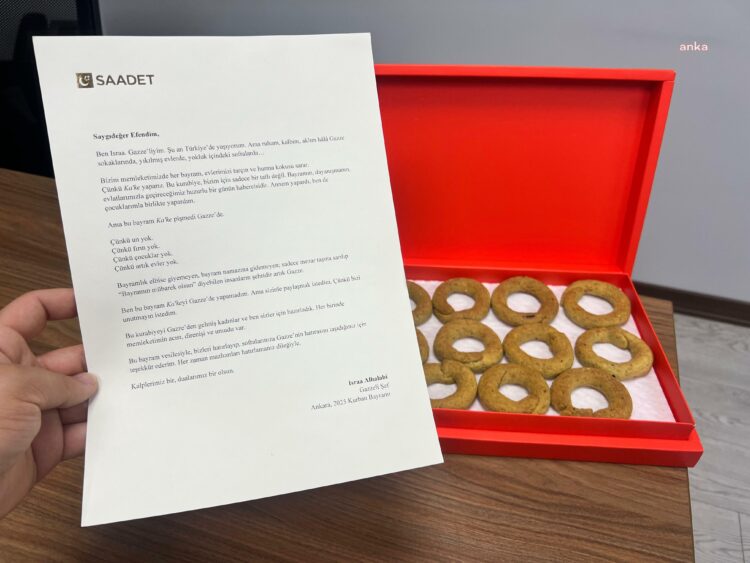 Saadet Partisi’nin bayramlaşma programında “Gazze” vurgusu…