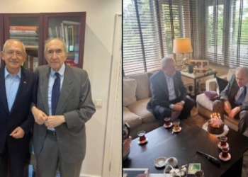 Kılıçdaroğlu, CHP’nin 6. Genel Başkanı Altan Öymen’i ziyaret etti