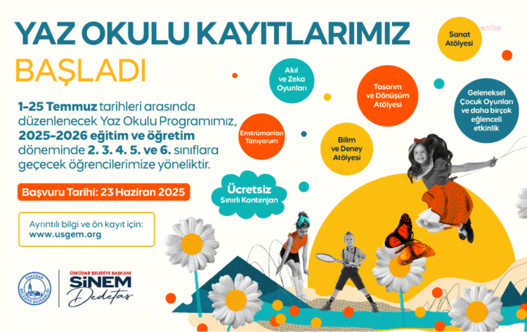 Üsküdar Belediyesi Yaz Okulu’na kayıtlar başladı