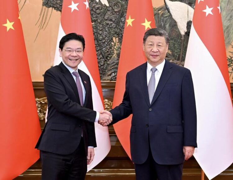 Çin Cumhurbaşkanı Xi, Singapur Başbakanı Lawrence Wong ile görüştü