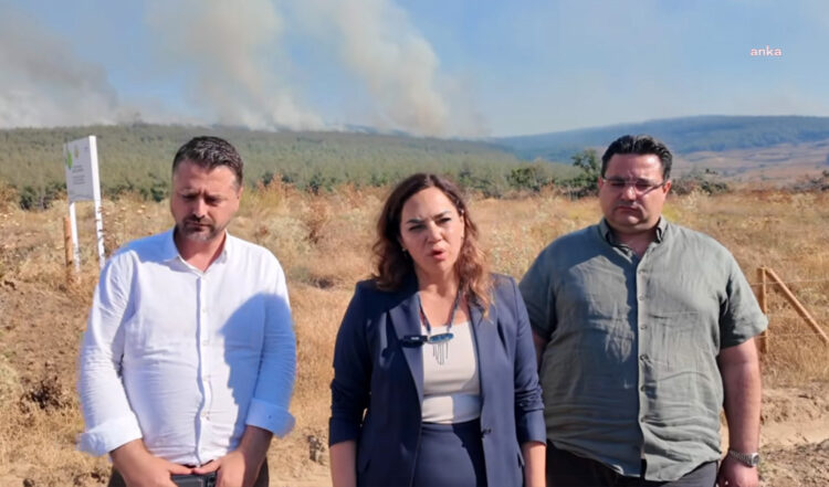 Tekirdağ Büyükşehir Belediye Başkanı Yüceer’den Şarköy’deki orman yangını için çağrı