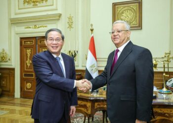Çin Başbakanı Li, Mısır Temsilciler Meclisi Başkanı Cibali ile görüştü