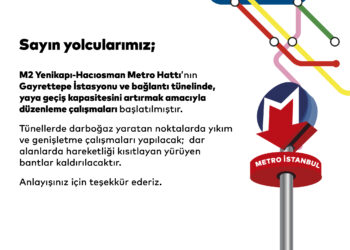 Metro İstanbul: “Yaya geçiş kapasitesini artırmak amacıyla düzenleme çalışmaları başlamıştır”