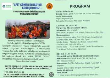 Marmara Depremi’nin 26’ncı yılında afet gönüllüğü konuşulacak