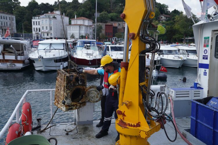 İstanbul’da denizden çıkan çamaşır makinası şaşırttı…