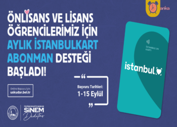Üsküdar Belediyesi’nden üniversite öğrencilerine İstanbulkart abonman desteği
