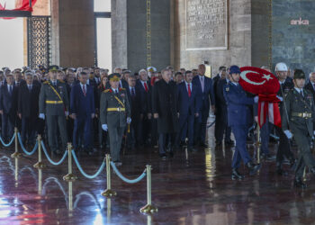 Cumhurbaşkanı Erdoğan ve devlet erkanı Anıtkabir’de
