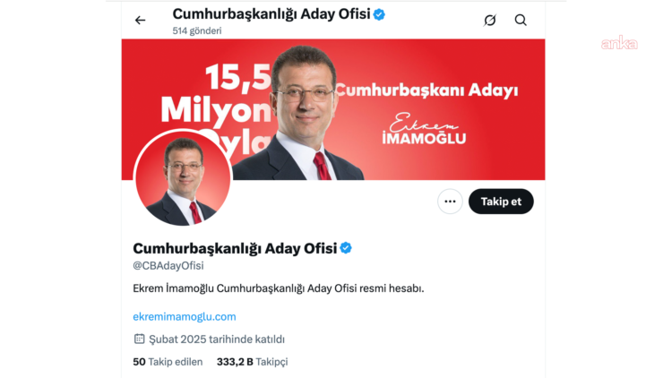 İmamoğlu’nun hesabına erişim engeli getirildi