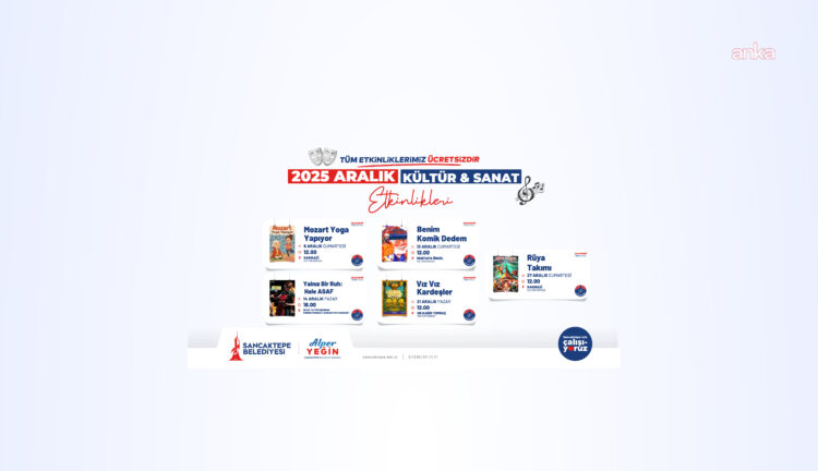 Sancaktepe’de aralık ayı kültür ve sanat etkinlikleri başlıyor