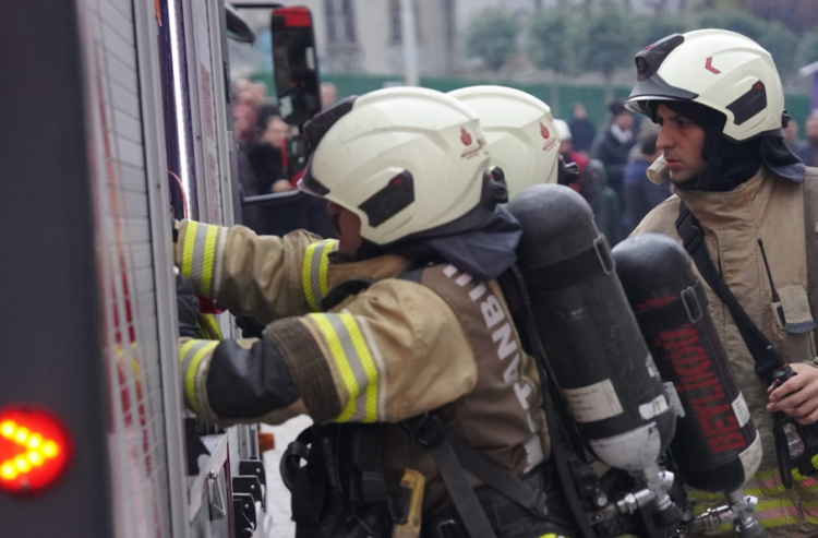 Beyoğlu’nda tarihi 6. Daire’de deprem tatbikatı gerçekleştirildi