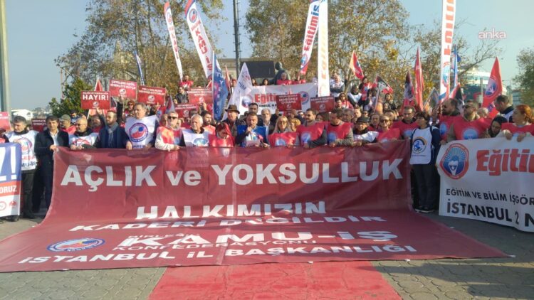 Kamu emekçileri Kadıköy’den seslendi: Bütçede hak yok, halk yok