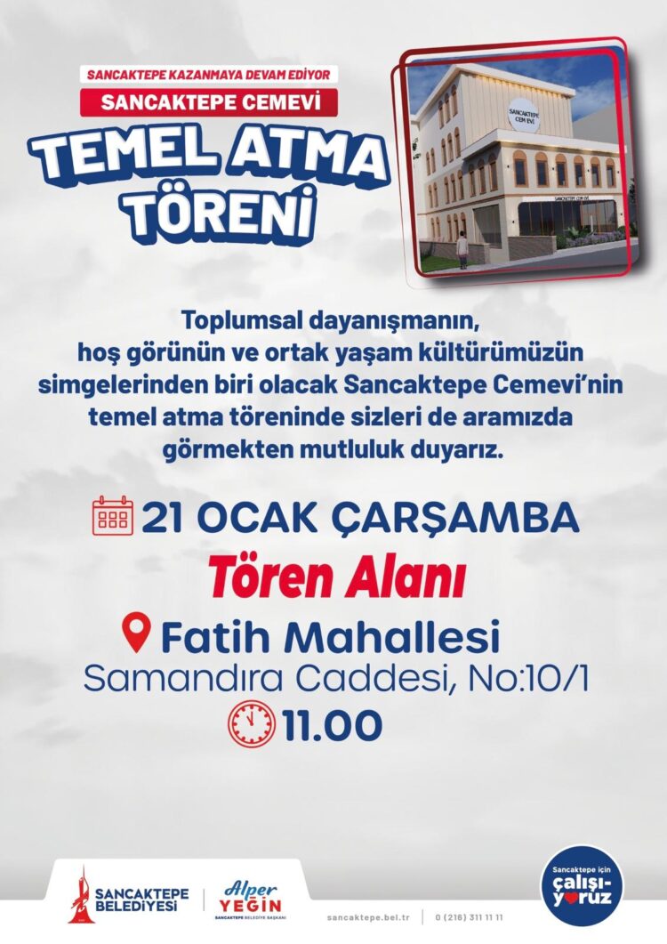 Sancaktepe Belediyesi, Sancaktepe’ye yeni bir Cemevi kazandırıyor…