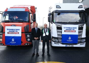 İBB’nin ikinci yardım TIR’ı da Gazze’ye doğru yola çıktı