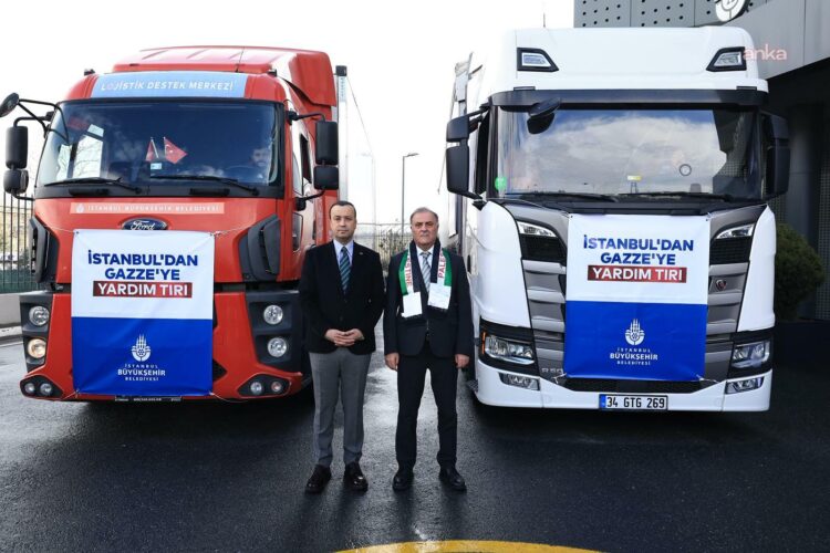 İBB’nin ikinci yardım TIR’ı da Gazze’ye doğru yola çıktı