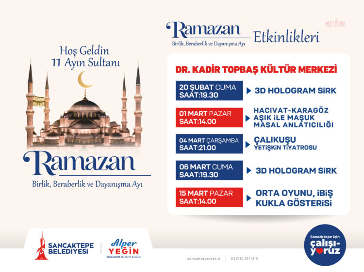 Sancaktepe Belediyesi, ramazan boyunca her gün 20 bin kişilik iftar yemeği verecek