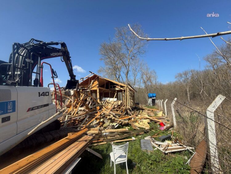 İSKİ, Terkos Havzası’ndaki kaçak yapıları kaldırdı