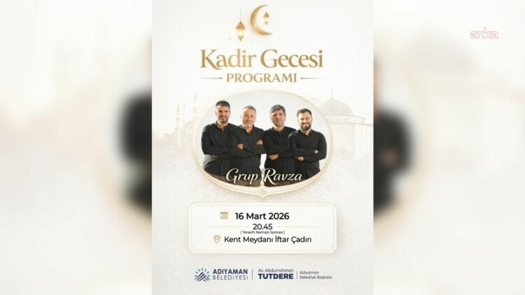 Adıyaman Belediye Başkanı Tutdere’den Kadir Gecesi programına davet