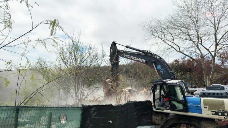 İSKİ, Terkos Havzası’ndaki kaçak yapıları kaldırdı