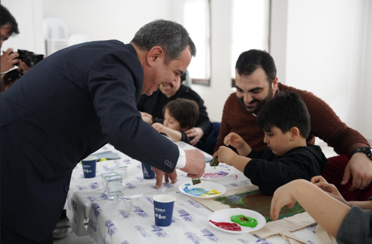 Beyoğlu’nda özel çocuklardan sanat dolu mesai