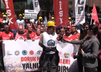 DİSK’e bağlı sendikalardan Doruk Madencilik işçilerine destek ziyareti…