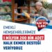 İBB’den emekliye ücretsiz halk ekmek desteği