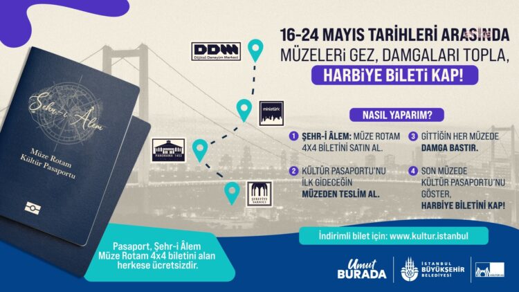 “Şehr-i Alem: Müze Rotam” ile müze ziyaretine Harbiye bileti fırsatı