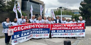 Birleşik Kamu İş, Maliye Bakanlığı önünde eylem yaptı…