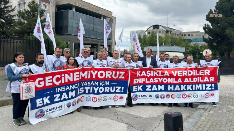 Birleşik Kamu İş, Maliye Bakanlığı önünde eylem yaptı…