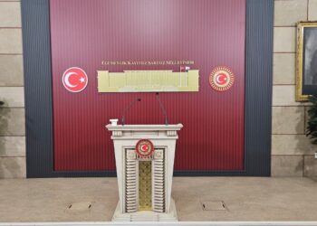 TBMM’de basın toplantıları için kullanılan salonda düzenleme