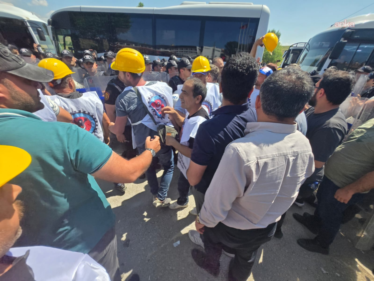 Doruk Madencilik işçilerinin Beypazarı’ndan Ankara’ya gelmelerine izin verilmedi