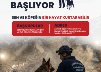 Bakırköy’de köpekli arama kurtarma gönüllüleri aranıyor