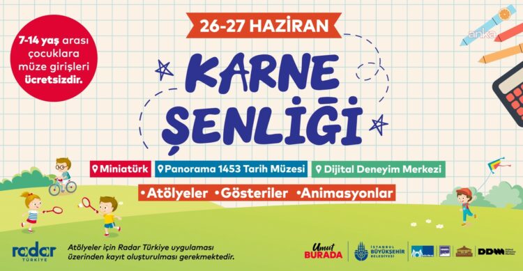 İBB Kültür AŞ ile Karne Şenliği başlıyor