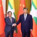 Çin Cumhurbaşkanı Xi, Myanmar Devlet Başkanı ile bir araya geldi