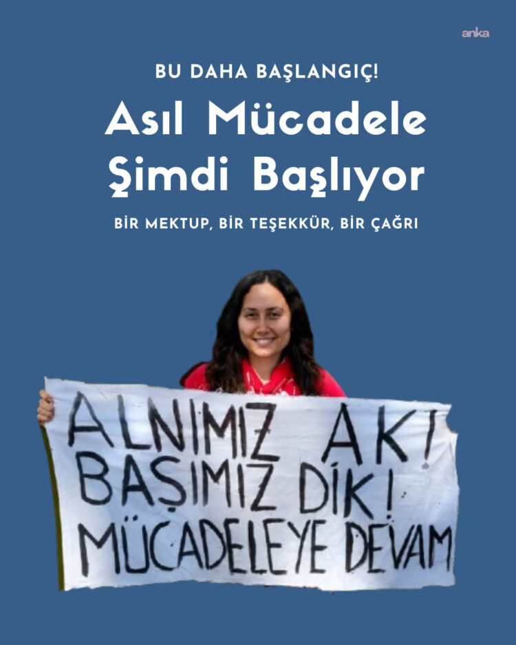 Esra Işık’tan hapis cezası sonrası dayanışma çağrısı