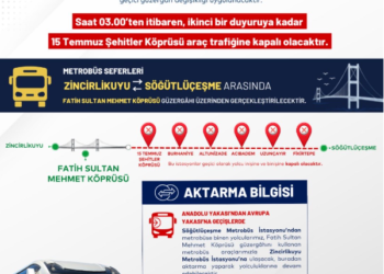 Metrobüs seferlerine 15 Temmuz düzenlemesi