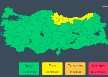 Meteoroloji’den Doğu Karadeniz’in doğusu için kuvvetli yağış uyarısı