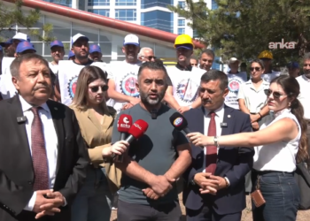 Türkiye Maden-İş üyeleri zincirli protestonun ardından gözaltına alındı