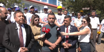 Türkiye Maden-İş üyeleri zincirli protestonun ardından gözaltına alındı