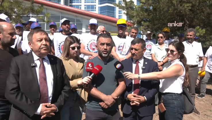 Türkiye Maden-İş üyeleri zincirli protestonun ardından gözaltına alındı