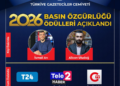 TGC 2026 Basın Özgürlüğü Ödülleri açıklandı