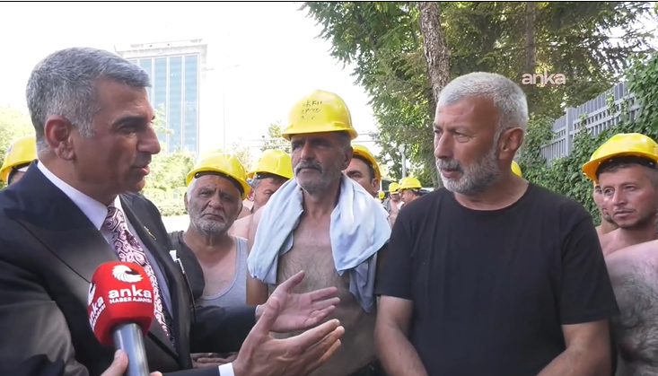 CHP’li Erol’dan eylemdeki madencilere destek
