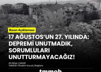 TMMOB: Depremi unutmadık, sorumluları unutturmayacağız