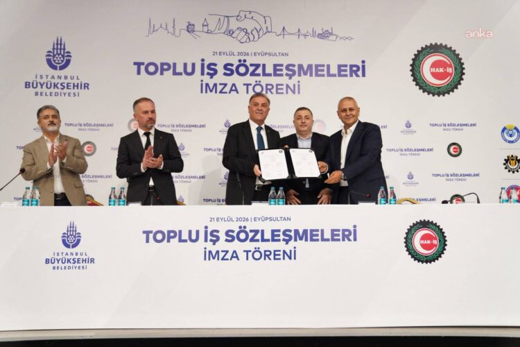 İBB ile HAK-İŞ’e bağlı 3 sendika arasında, 45 bin çalışanı kapsayan toplu iş sözleşmesi imzalandı