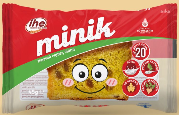 Beslenme çantalarına İstanbul Halk Ekmek’ten “minik” bir lezzet