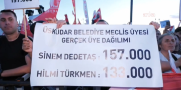 Üsküdar’da vatandaşlardan Sinem Dedetaş’a destek