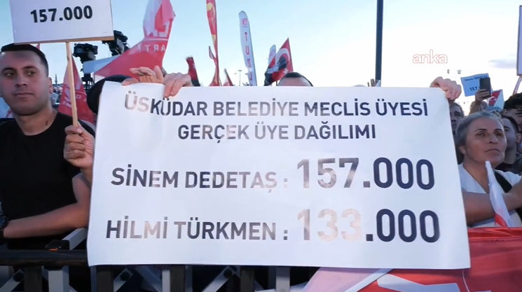 Üsküdar’da vatandaşlardan Sinem Dedetaş’a destek