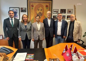 CHP’li heyet, Avrupa Alevi Konfederasyonu Eşit Başkanı Mat ile bir araya geldi