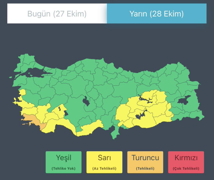 Meteoroloji’den 17 il için sarı kodlu uyarı!