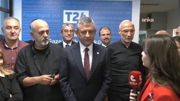 Özgür Özel’den T24’e dayanışma ziyareti…